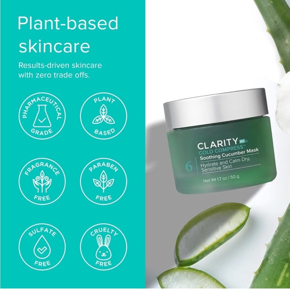 CLARITY RX Cold Compress Soothing Cucumber Mask *NEW* - Picture 6 of 7